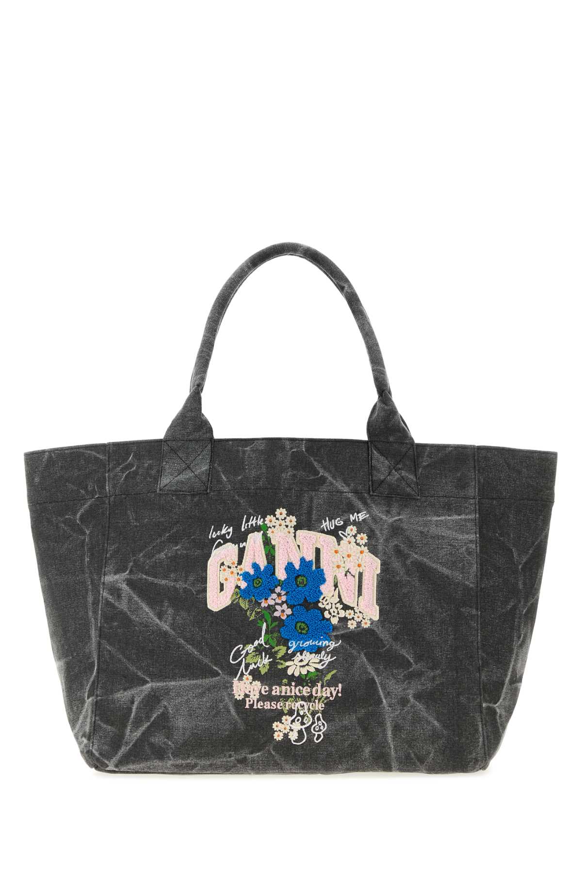 Medium Trapeze Easy Shopper Flower Print HANDBAGS