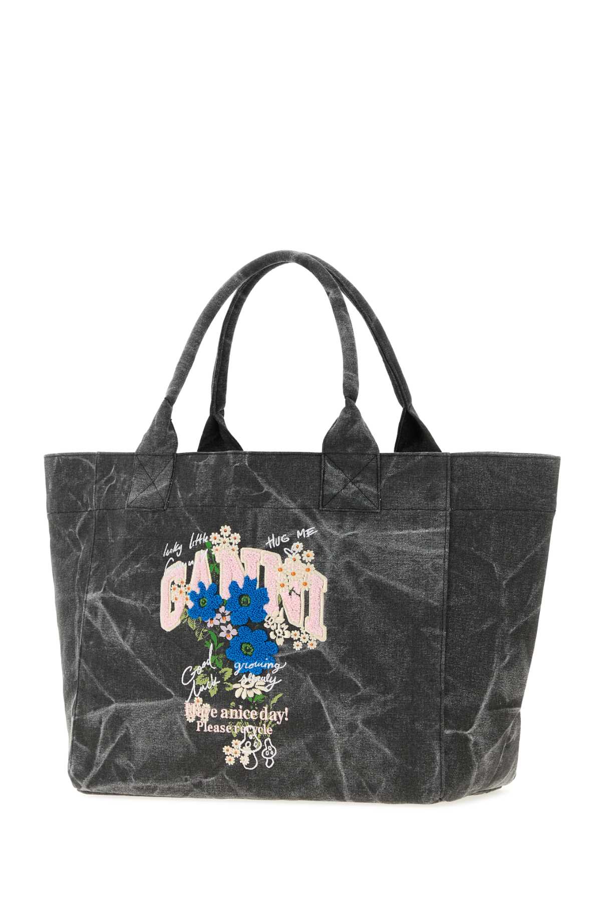 Medium Trapeze Easy Shopper Flower Print HANDBAGS