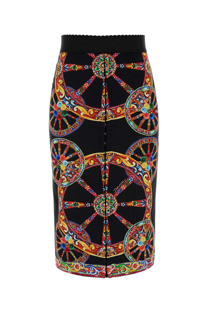 Dolce & Gabbana Charmeuse stampa carretto