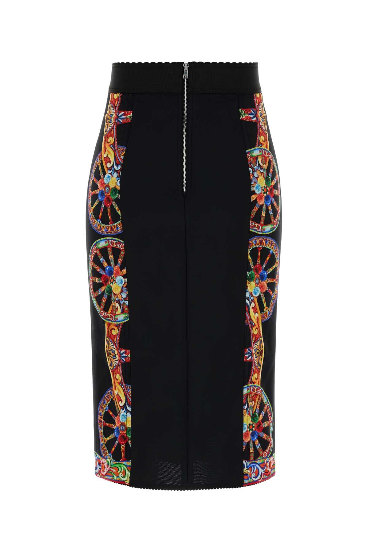 Dolce & Gabbana Charmeuse stampa carretto