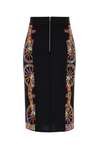 Dolce & Gabbana Charmeuse stampa carretto