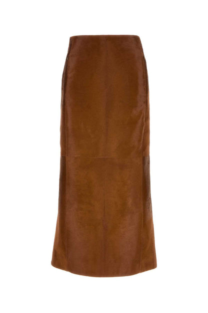PENCIL SKIRT PONY HAIR CALFSKIN SKIRTS