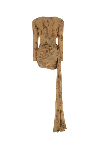 AW26 DRESS 06 BEIGE PRINT DRESSES