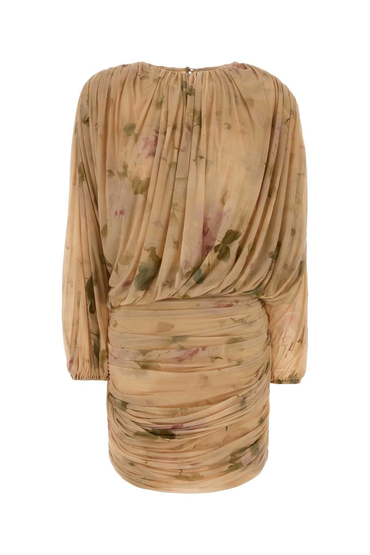 AW26 DRESS 07 BEIGE PRINT DRESSES