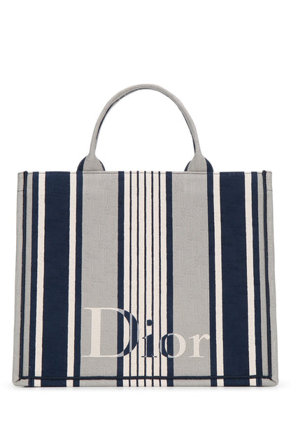 DIOR BOOK TOTE M FAB/EMBROID HANDBAGS