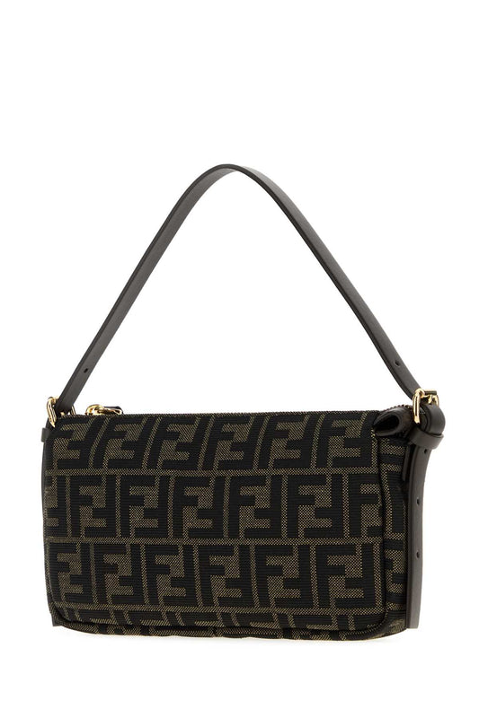 ZIP TOP SMALL FF JACQ/VIT.G HANDBAGS