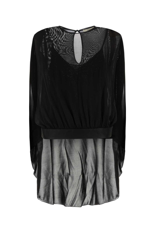 TOP EVENING SILK+SATIN TOPS
