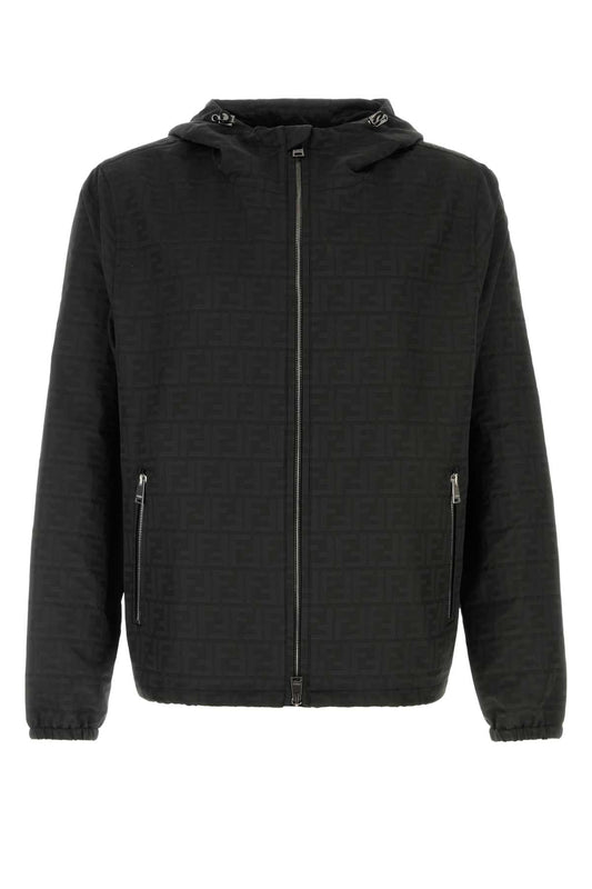 BLOUSON NYLON LOGO BLAZERS AND VESTS