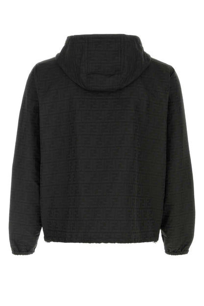 BLOUSON NYLON LOGO BLAZERS AND VESTS