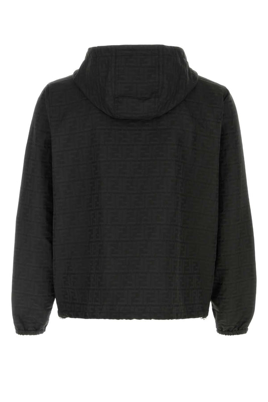 BLOUSON NYLON LOGO BLAZERS AND VESTS
