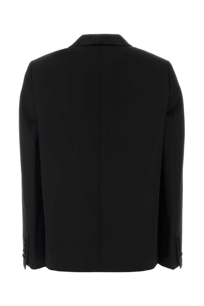 JACKET GRAIN DE POUDRE+SATIN BLAZERS AND VESTS