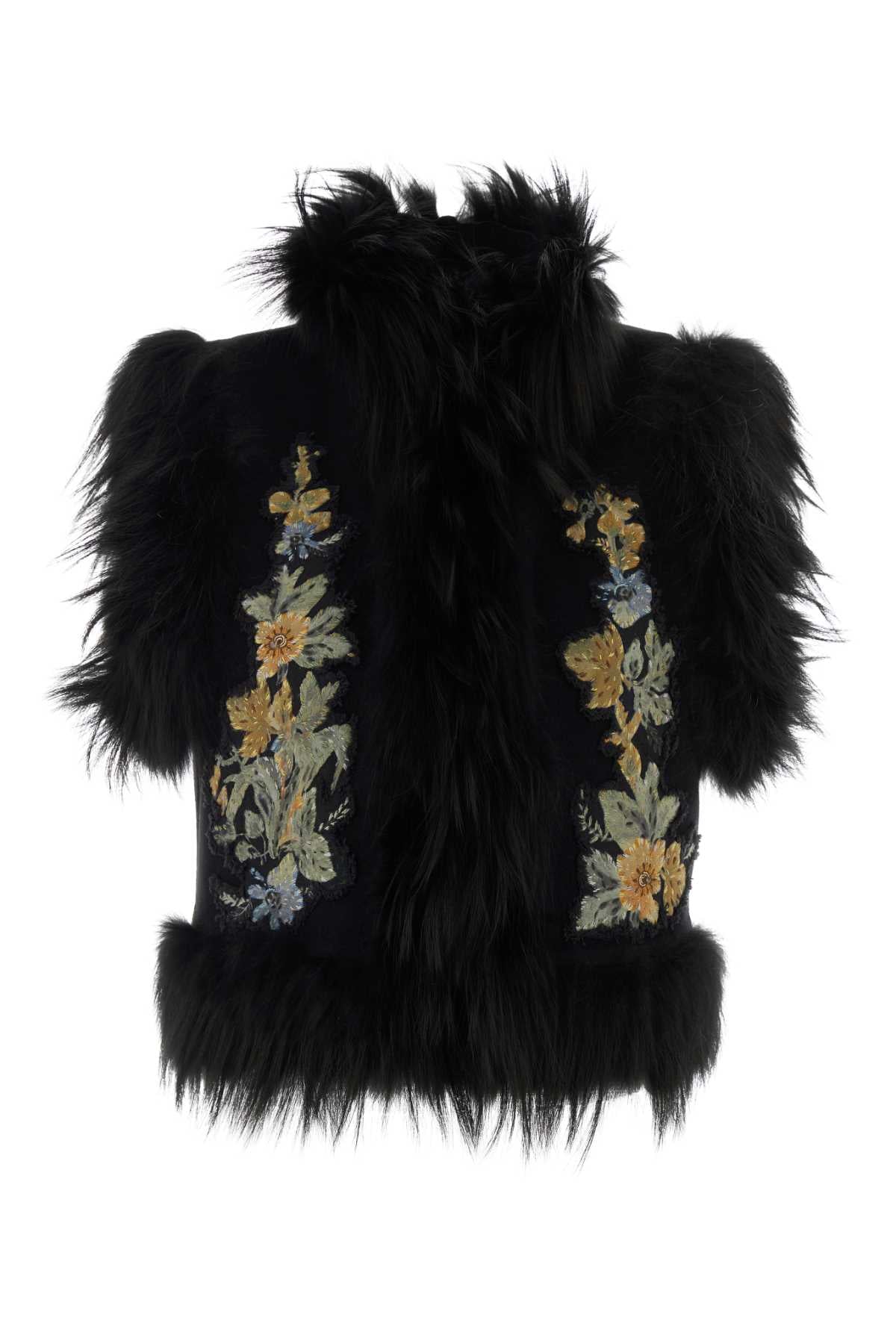 GILET PANNO + FLORAL BLAZERS AND VESTS