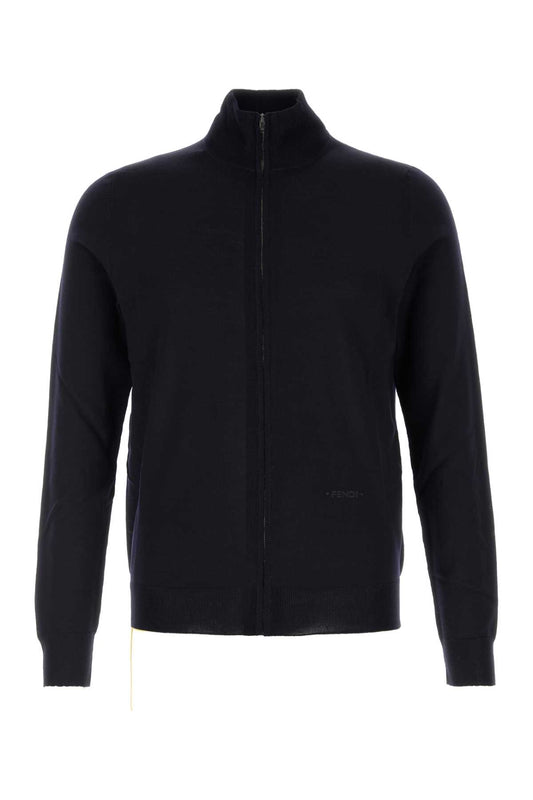 CARDIGAN ZIP BASIC FINE MERINO KNITWEARS