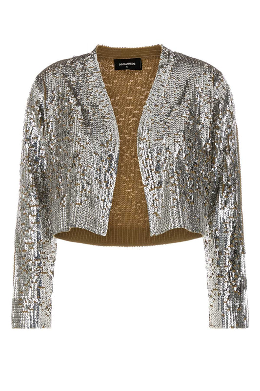 ALL OVER PAILLETTES CARDIGAN TOPS