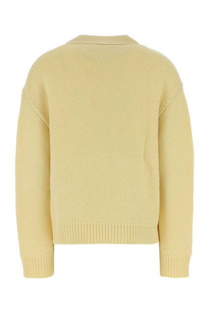 Jil Sander Ls vn cardigan w/ diagonal opening