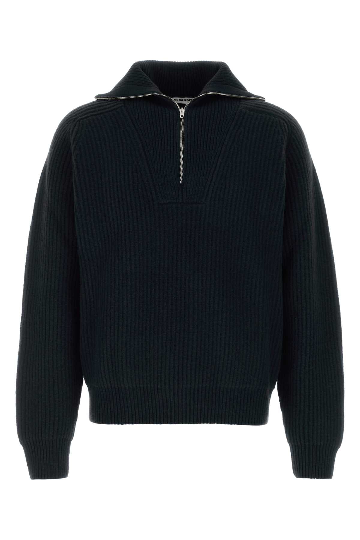 Jil Sander Ls high zipped neck  jumper