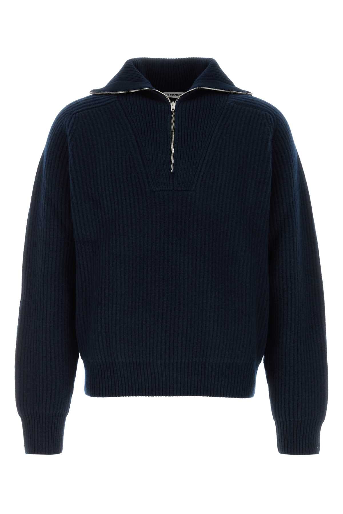 Jil Sander Ls high zipped neck  jumper