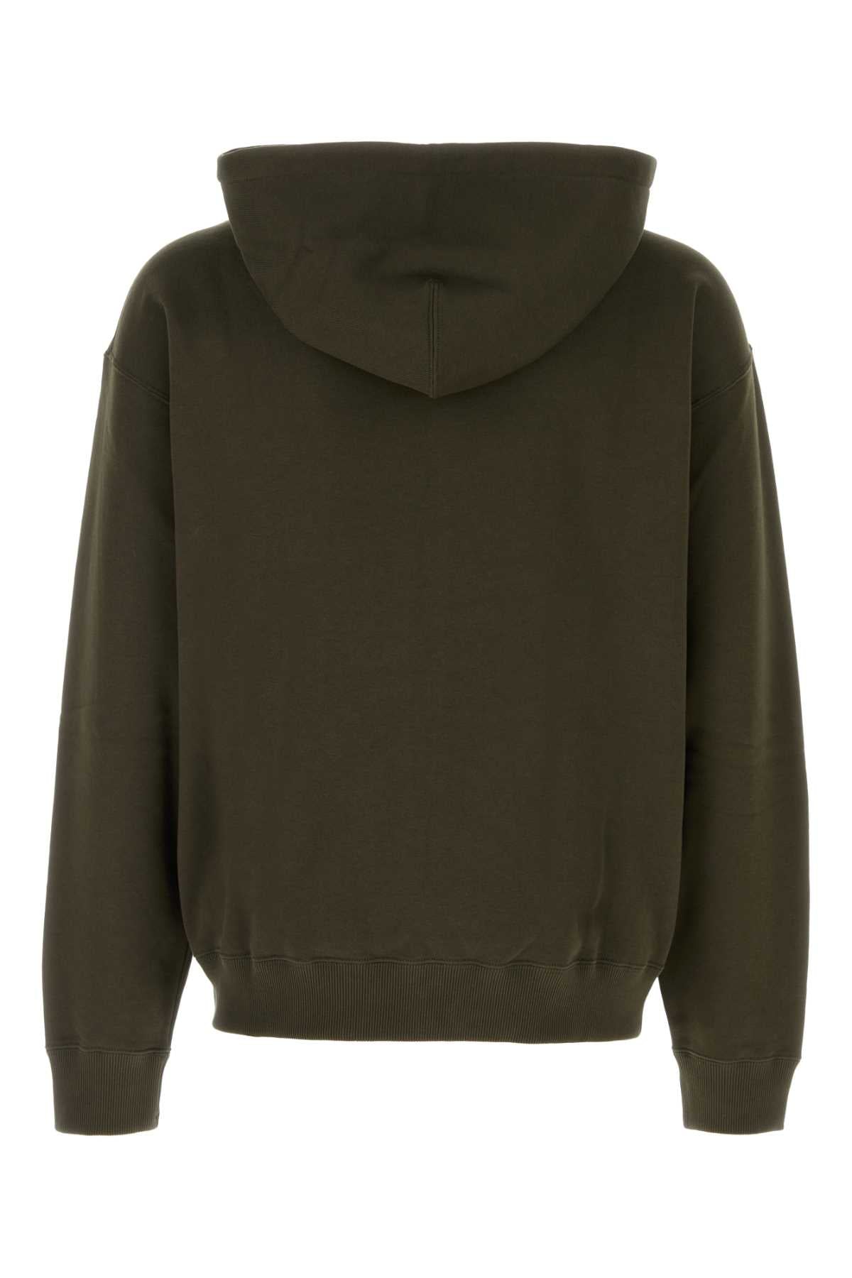 Jil Sander Zip up sweatshirt w/hoodie - pnt