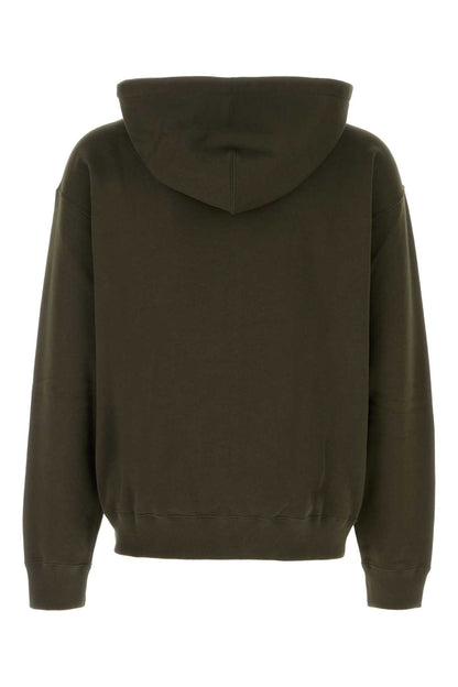 Jil Sander Zip up sweatshirt w/hoodie - pnt