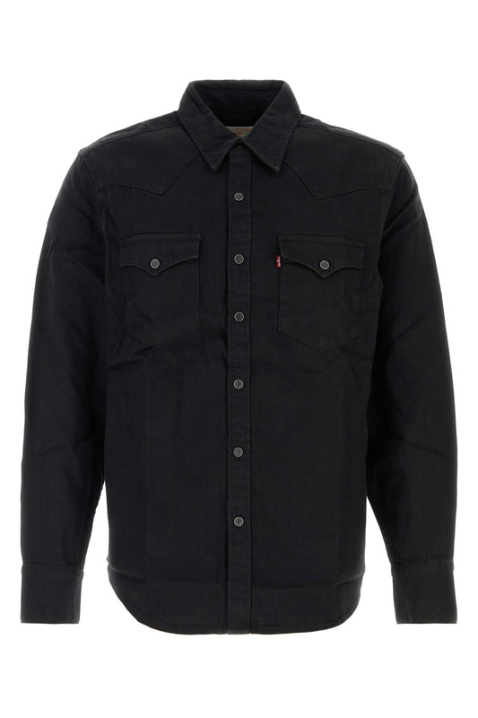 Levi's Barstow western standard - marble black denim rins