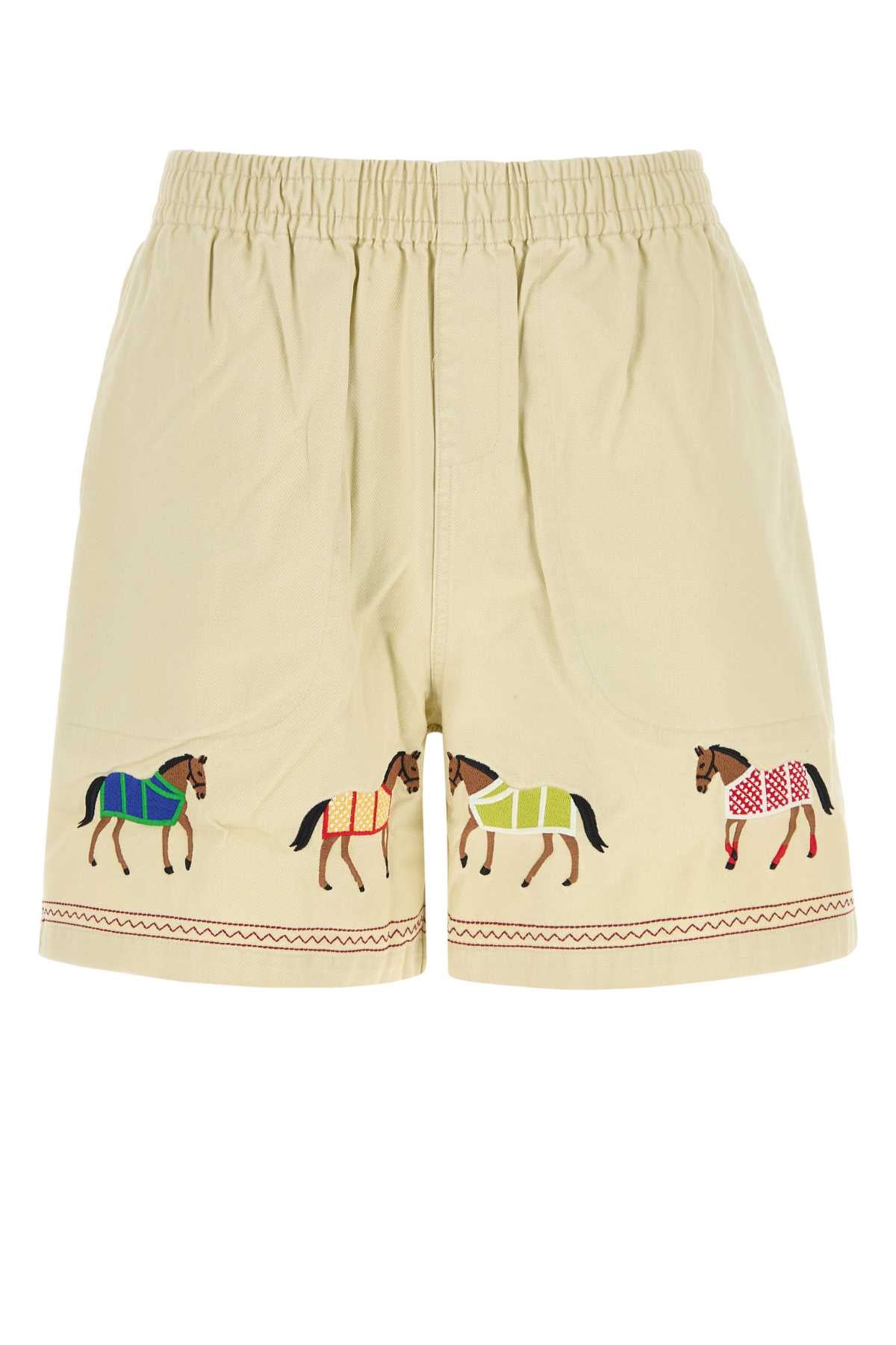 EMBROIDERED HORSE SHORTS SHORTS