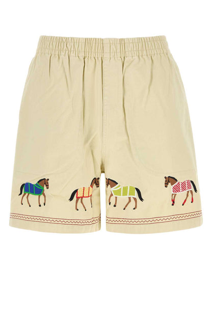 EMBROIDERED HORSE SHORTS SHORTS