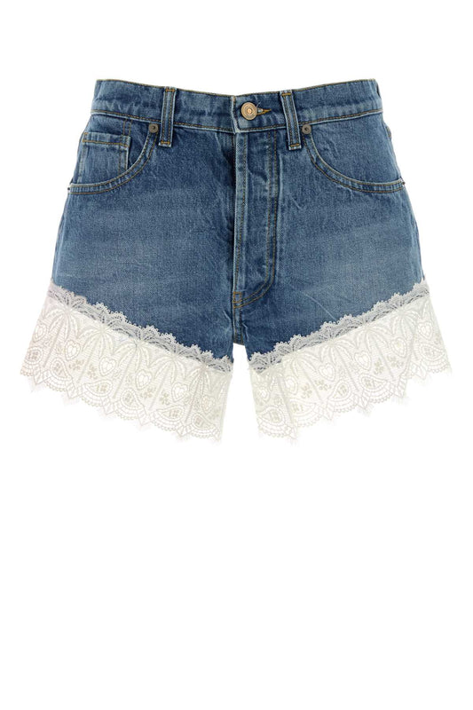 ROMANCE DENIM SHORT SHORTS