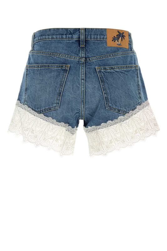 ROMANCE DENIM SHORT SHORTS