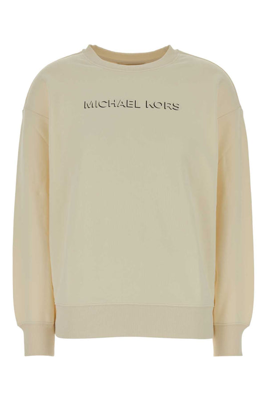 MK SHDW EMBSSED LOGO CREW SWEATSHIRTS