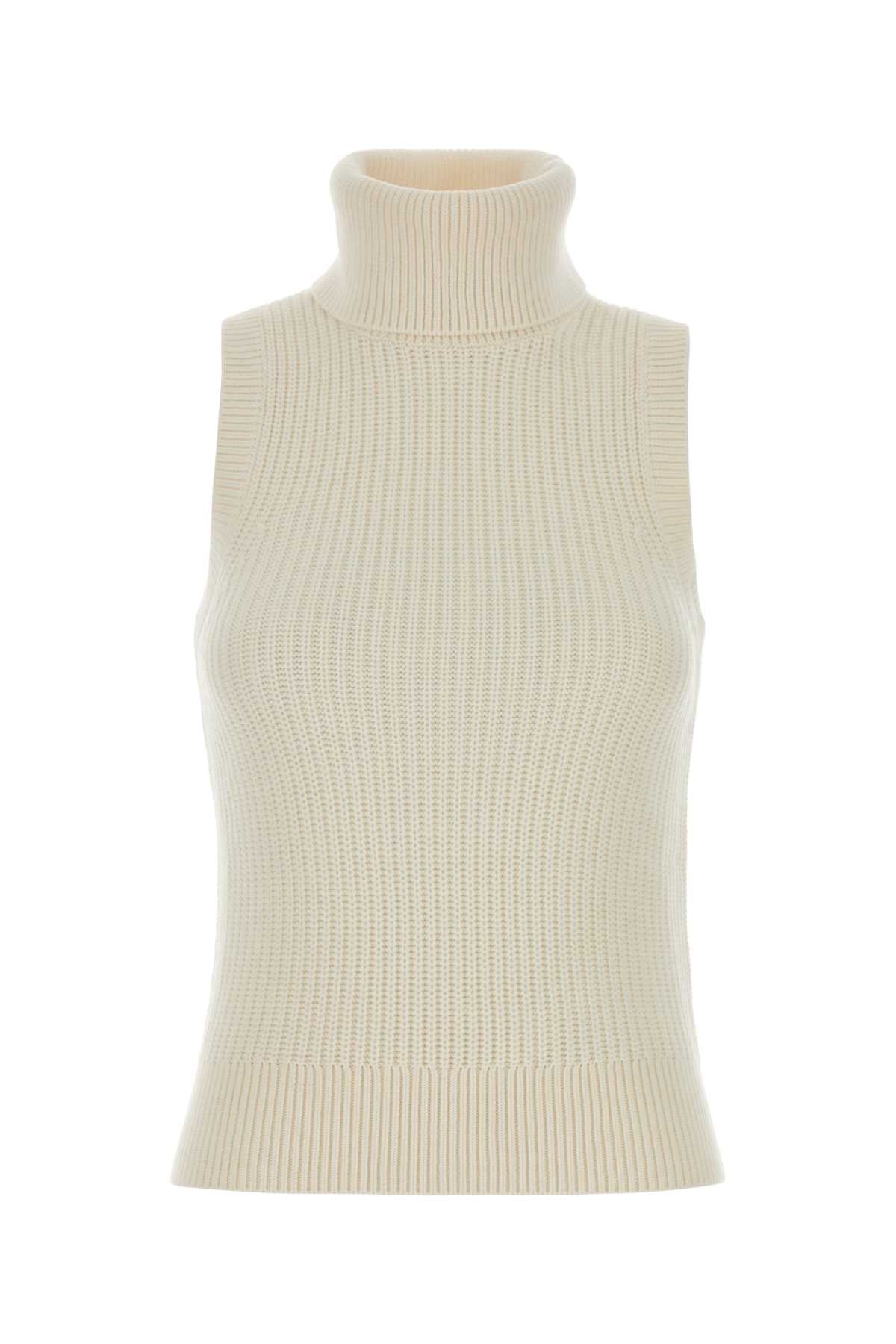 Michael By Michael Kors Cotton slvless turtle nk