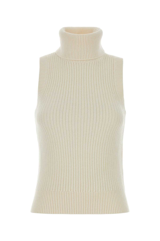 Michael By Michael Kors Cotton slvless turtle nk