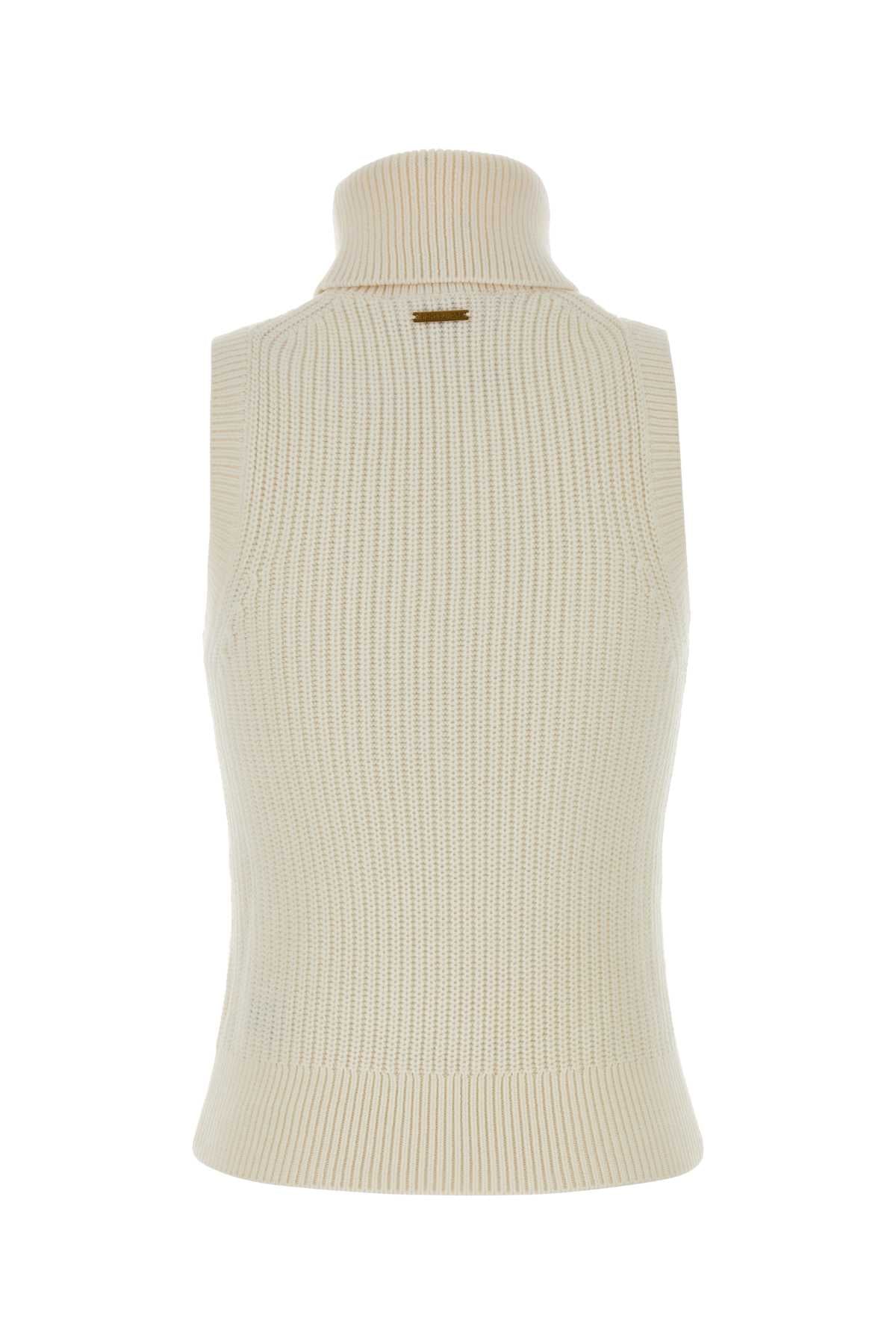 Michael By Michael Kors Cotton slvless turtle nk