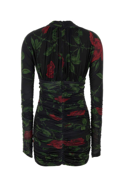 ABITO CORTO FIORE E SPILLA DRESSES
