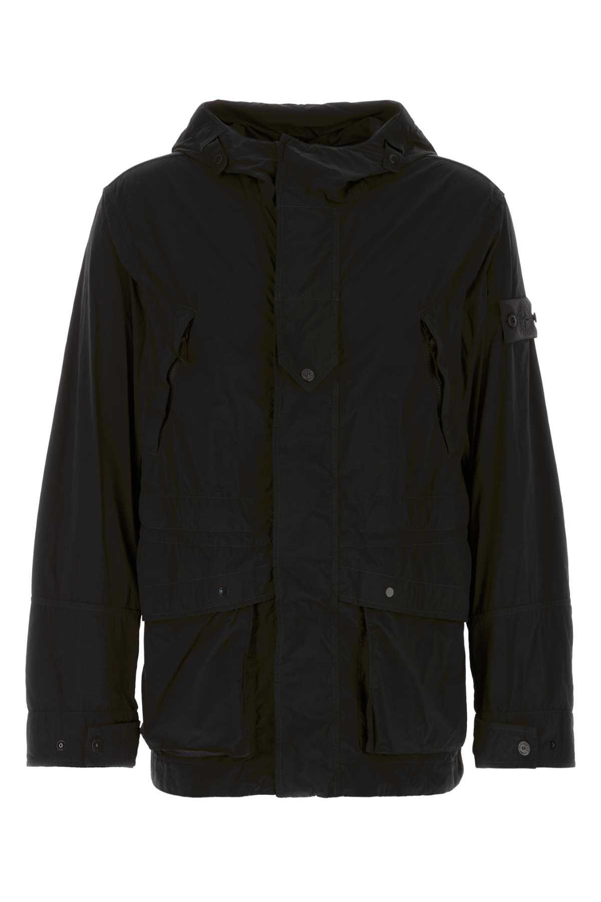 Stone Island Short parka - black