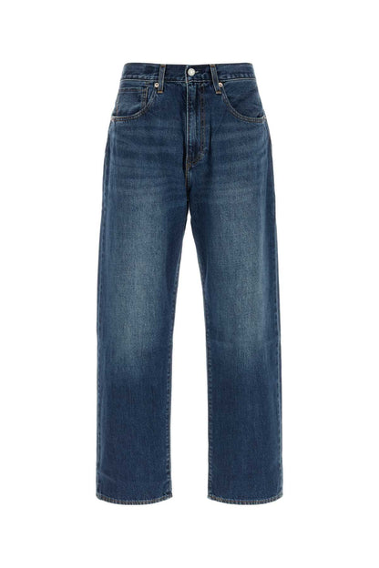 BLUE TAB MARKER LOOSE JEANS