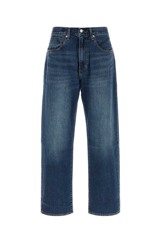 BLUE TAB MARKER LOOSE JEANS