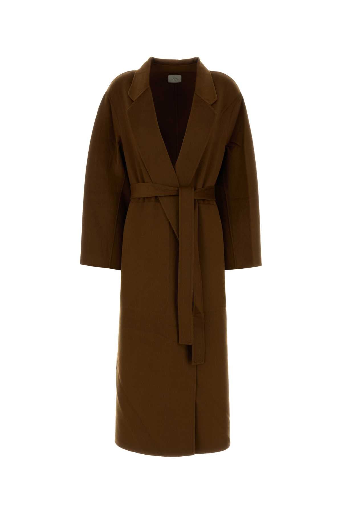 UNISEX DOUBLE FACE CASHMERE COAT WITH BELT COATS