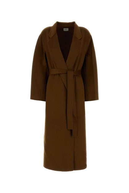 UNISEX DOUBLE FACE CASHMERE COAT WITH BELT COATS