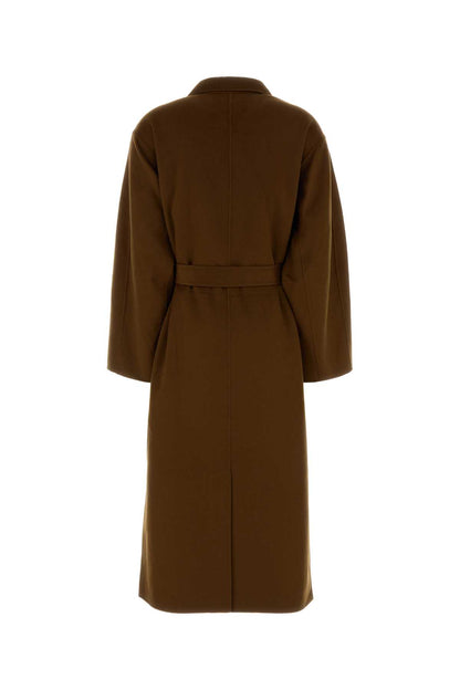 UNISEX DOUBLE FACE CASHMERE COAT WITH BELT COATS