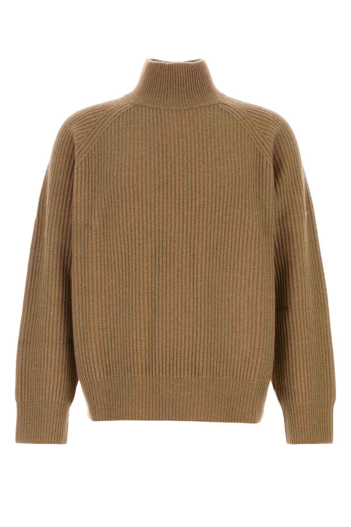 RIBBED SWEATER WITH COLLAR KNITWEARS