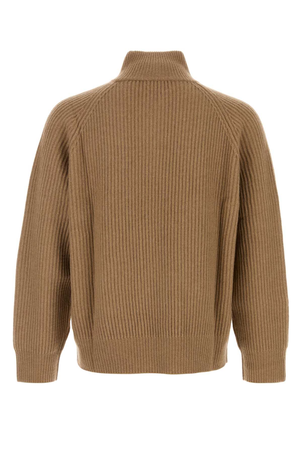 RIBBED SWEATER WITH COLLAR KNITWEARS