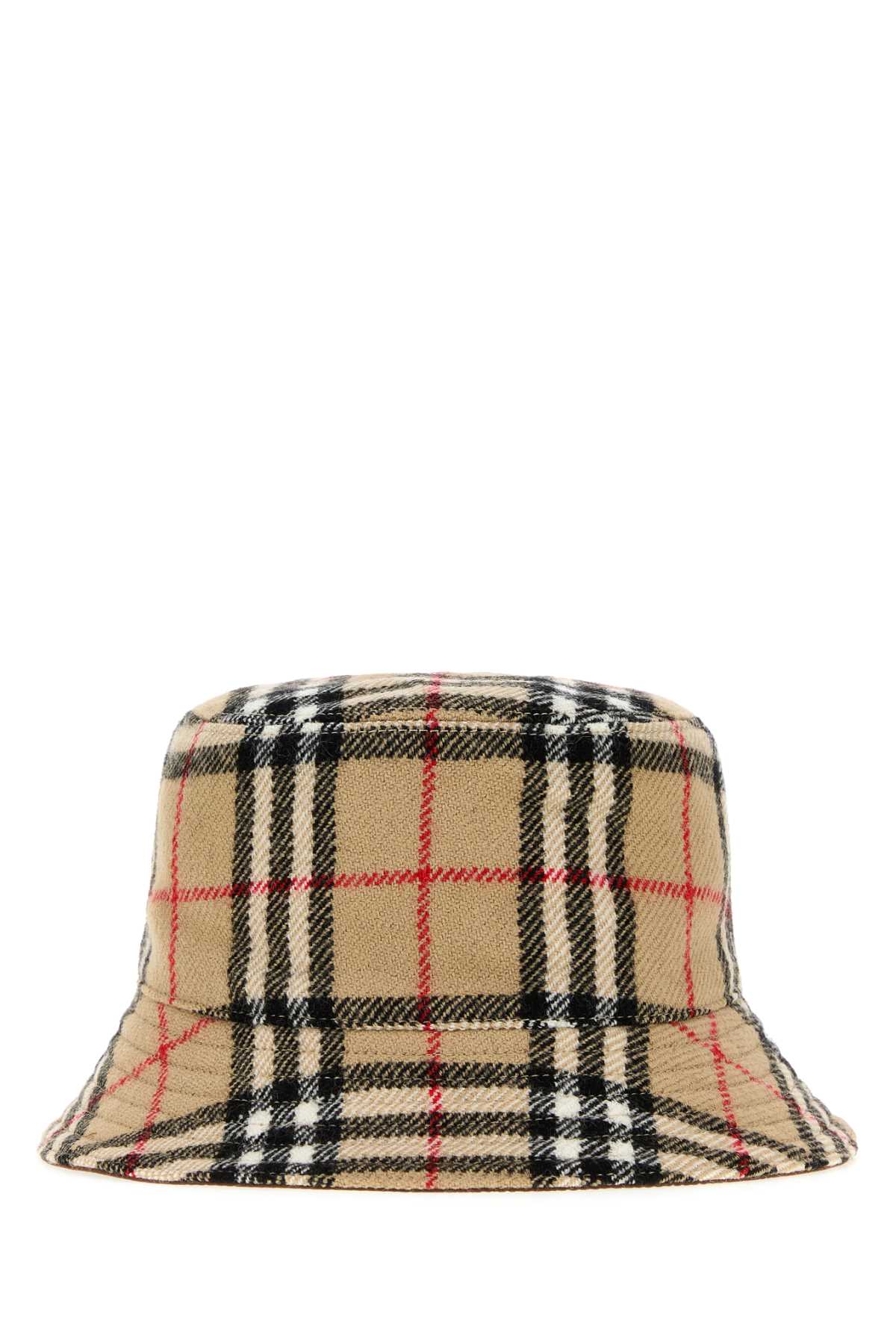 MH WOOL CHECK BUCKET HATS AND HAIRBANDS