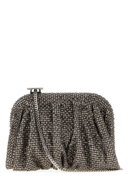 VENUS LA PETITE RHINESTONE MESH/ROCKET MAN CLUTCHES