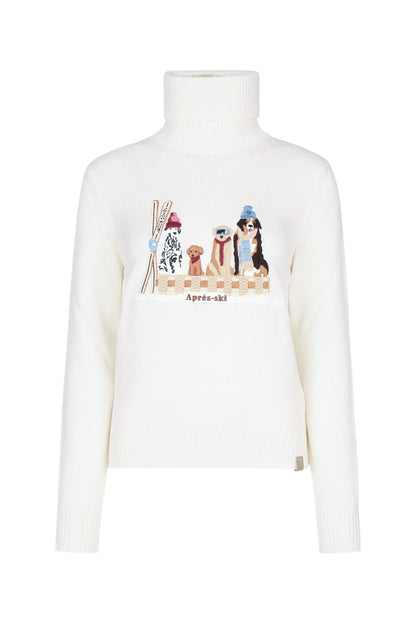 DOLCEVITA RICAMO CANI KNITWEARS