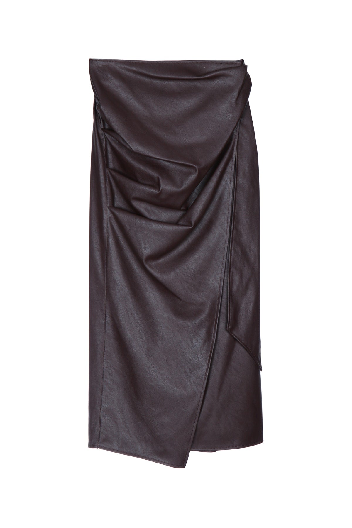 GONNA LONGUETTE ECO PELLE SKIRTS