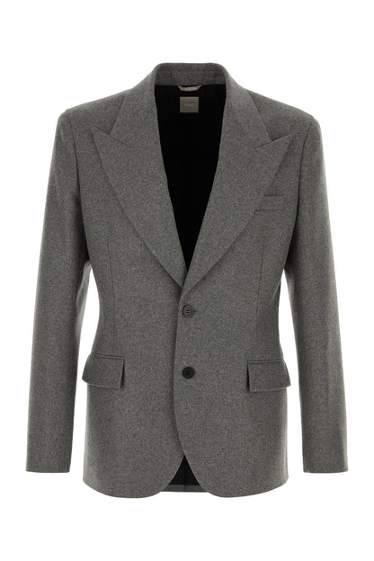 GIACCAGRIGIAFLANELLA BLAZERS AND VESTS