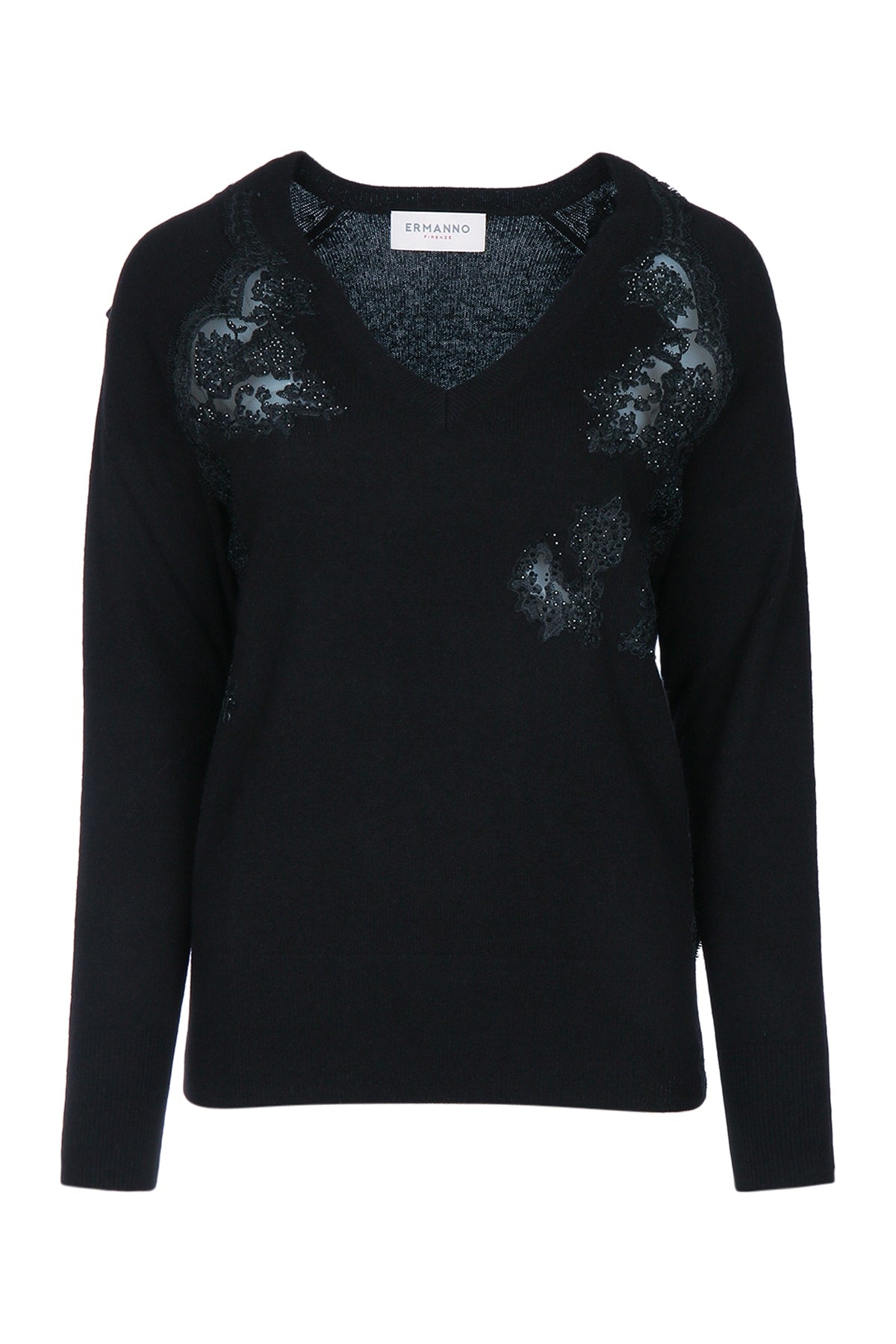 MAGLIA PIZZO SCOLLO A V KNITWEARS