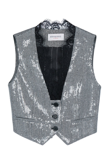 GILET PAILLETES BLAZERS AND VESTS