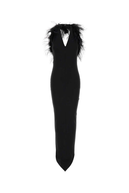 ABITO LUNGO PIUMA DRESSES