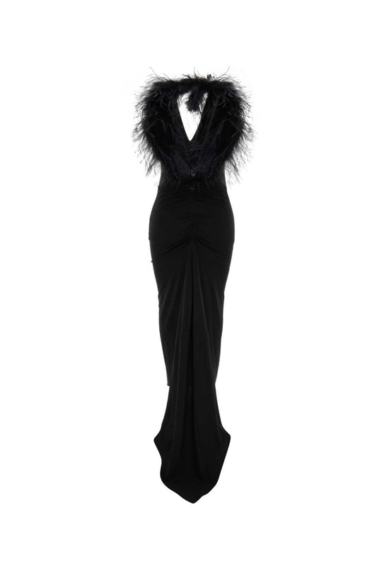 ABITO LUNGO PIUMA DRESSES